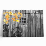 Black and white stretched canvas of Delaware scenery, ideal for kitchen wall art or bedroom ambiance.
