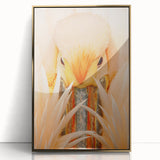 Large art print of Everglades scenery on framed acrylic, featuring mid-century modernist style and lush green tones.