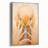 Framed canvas landscape art painting of the Everglades in muted green and blue tones.