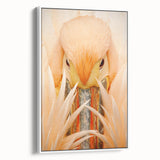 Vintage poster art of the USA Everglades in colorful tones on a framed canvas, ideal for living room decor.