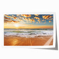 Extra large rolled print of Fort Lauderdale scenery with vibrant floral elements, ideal for dining room wall art.