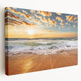 Large wall art on canvas featuring a scenic Fort Lauderdale waterfront in pastel colors, suitable for kitchen decor.