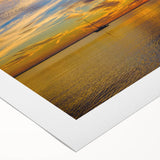 Art deco poster of Florida Keys in muted shades on rolled canvas, suitable for dining room wall art.