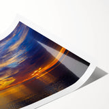 Extra large wall art featuring line art flowers in muted tones on a rolled print, ideal for large living room decor.