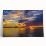 Black and white stretched canvas of the Florida Keys, ideal for kitchen wall art or bedroom decor.