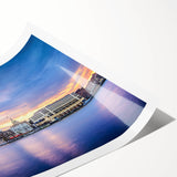 Extra large rolled print of line art flowers in neutral tones, suitable for large living room wall art.