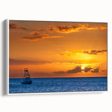 Vintage poster art of a scenic Maui landscape on a framed canvas, featuring vibrant colors, ideal for living room decor.