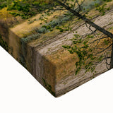 Black and white landscape art painting of Idaho scenery on large stretched canvas, suitable for bedroom wall decor.