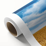 Art Deco poster of Iowa scenery on rolled canvas, featuring pastel shades, ideal for nursery wall art.