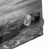 Large abstract wall art of Kentucky scenery in muted earth tones on acrylic glass, suitable for dining room ambiance.