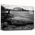 Acrylic print of a Kentucky landscape in muted earth tones, ideal for dining room art.