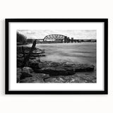 Extra large abstract art print of a colorful Kentucky landscape, textured finish on a black framed canvas.