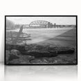 Large abstract wall art depicting a vibrant Kentucky landscape in acrylic, framed in black.