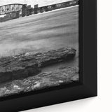 Textured black wall art depicting a colorful Kentucky landscape on a framed canvas, suitable for living room decor.
