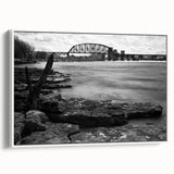 Vintage poster art depicting a colorful Kentucky landscape on a large framed canvas, ideal for living room decor.