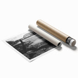 Extra large rolled print of Kentucky scenery with vibrant floral elements in pastel shades.