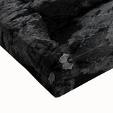 Black and white landscape art painting of Kentucky scenery on stretched canvas, ideal for bedroom wall art.