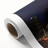 Art Deco poster of New Orleans scenery in pastel hues on rolled canvas, ideal for nursery wall art.