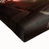 Black and white stretched canvas of a New Orleans landscape, ideal for bedroom wall art.