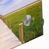 Large abstract acrylic glass print featuring vibrant Louisiana scenery.