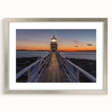 Textured art depicting an abstract coastal Maine scene in muted blue and gray tones, framed in silver, ideal for bedroom art.