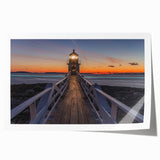 Extra large rolled print of a Maine landscape with vibrant green and blue tones, ideal for art wall dining room.