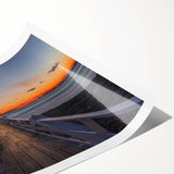 Extra large rolled print featuring line art flowers in muted earth tones, ideal for large living room wall art.