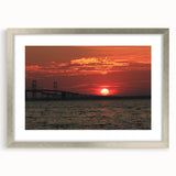 Textured abstract art print of Annapolis scenery in muted blue and gray tones, framed in silver, ideal for bedroom art.