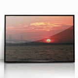 Large abstract wall art depicting Annapolis scenery in muted gray tones, framed in black acrylic.