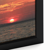 Extra large framed canvas of Annapolis scenery in textured black with colorful accents, ideal for living room decor.