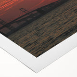 Art deco poster of Annapolis skyline in muted blue and gray tones on rolled canvas, suitable for dining room wall art.