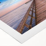 Art deco poster of Chesapeake Bay, featuring a monochrome palette on rolled canvas, suitable for dining room walls.