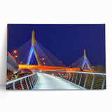 A black and white stretched canvas depicting the Boston skyline, ideal for kitchen wall art or bedroom decor.