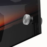 Large abstract wall art depicting Nantucket scenery in mid-century modernist style, acrylic glass.