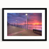 Abstract art print featuring vibrant, textured colors representing a Mississippi landscape on a large framed canvas.