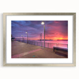 Textured art of abstract Mississippi scenery in muted earth tones on a framed silver mat, ideal for bedroom ambiance.