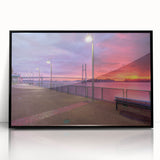 Large abstract wall art featuring a Mississippi scenery in muted earth tones on a framed acrylic.