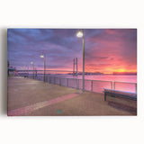 Black and white photograph of the Mississippi River on stretched canvas, ideal for kitchen wall art.