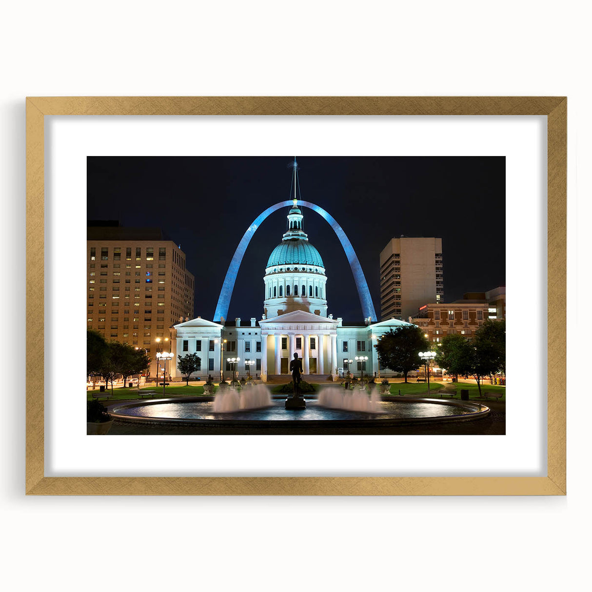 Extra large framed abstract art print depicting the St.
