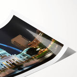 Extra large wall art featuring line art flowers in neutral tones on a rolled print, suitable for large living room decor.