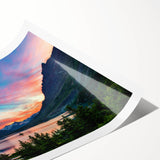 Extra large rolled print featuring line art flowers in muted colors, suitable for large living room walls.