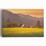 Black and white photograph of Montana landscape on stretched canvas, ideal for kitchen wall art.