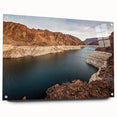 Acrylic print of Hoover Dam in muted earth tones, suitable for bedroom or dining room decor.