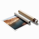 Extra large rolled print of Hoover Dam in muted gray tones, ideal for classy bathroom wall art.