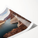 Extra large wall art of Hoover Dam in muted gray tones on a rolled canvas, suitable for large living room decor.