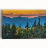 Black and white canvas print of New Hampshire scenery, ideal for kitchen art.