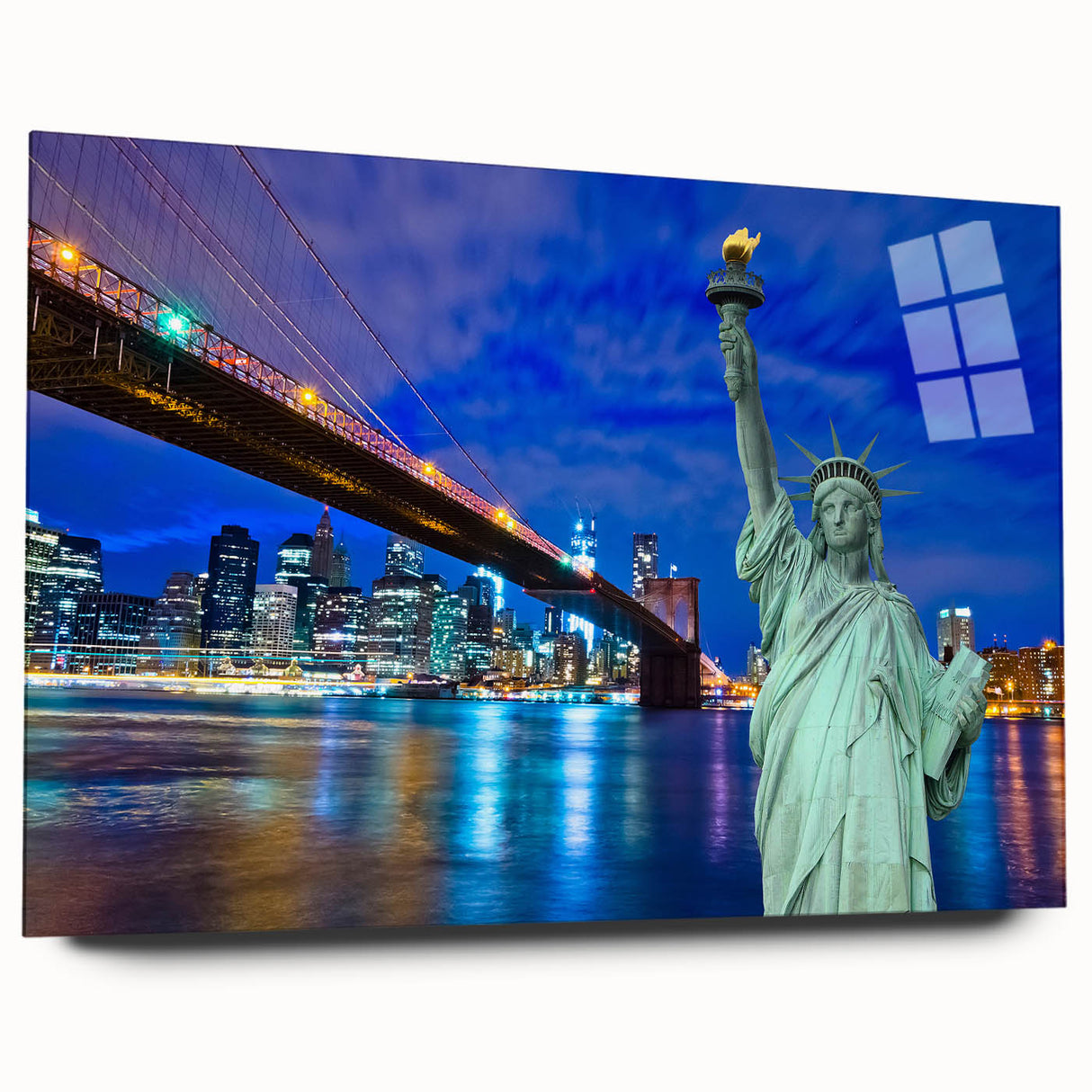 Large abstract wall art of New Jersey scenery in muted earth tones on acrylic glass, ideal for bedroom or dining room decor.