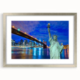 Textured abstract art print depicting a serene New Jersey landscape in muted earth tones, framed in silver.