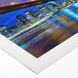 Art deco poster of New Jersey scenery on a rolled canvas with muted earth tones, ideal for dining room wall art.