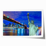 Rolled print of New Jersey scenery with soft floral elements in muted tones, ideal for art wall dining room.